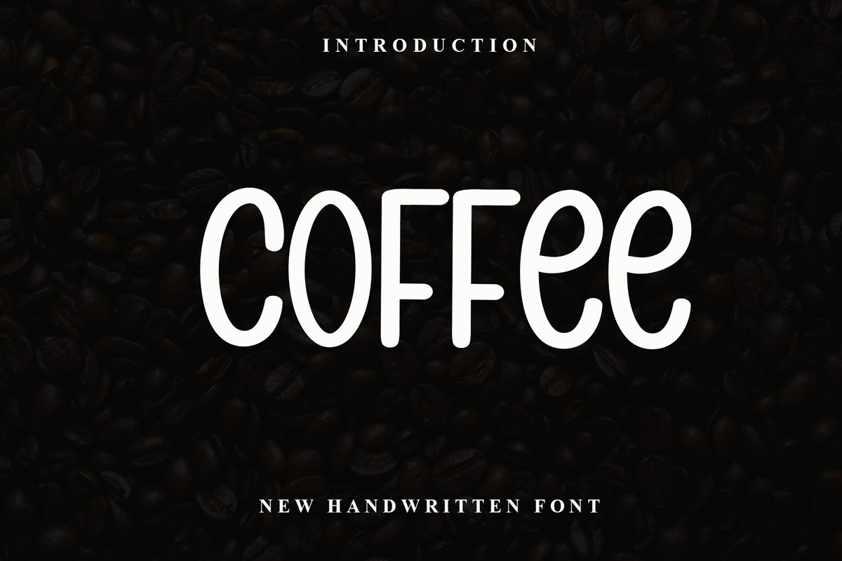 Beispiel einer Coffee Regular-Schriftart