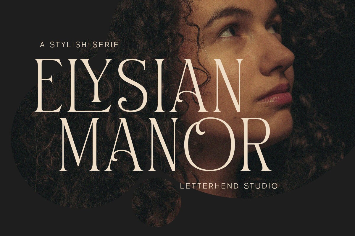 Beispiel einer Elysian Manor Regular-Schriftart