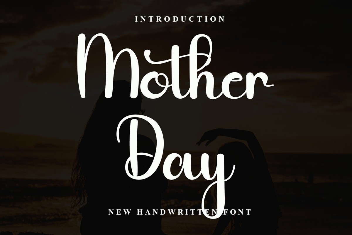 Beispiel einer Mother Day-Schriftart