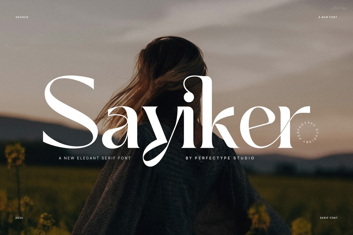 Beispiel einer Sayiker-Schriftart