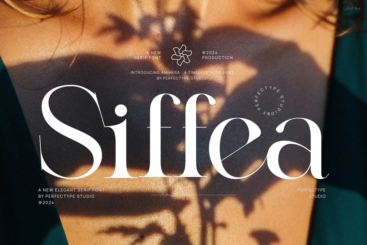 Beispiel einer Siffea Regular-Schriftart