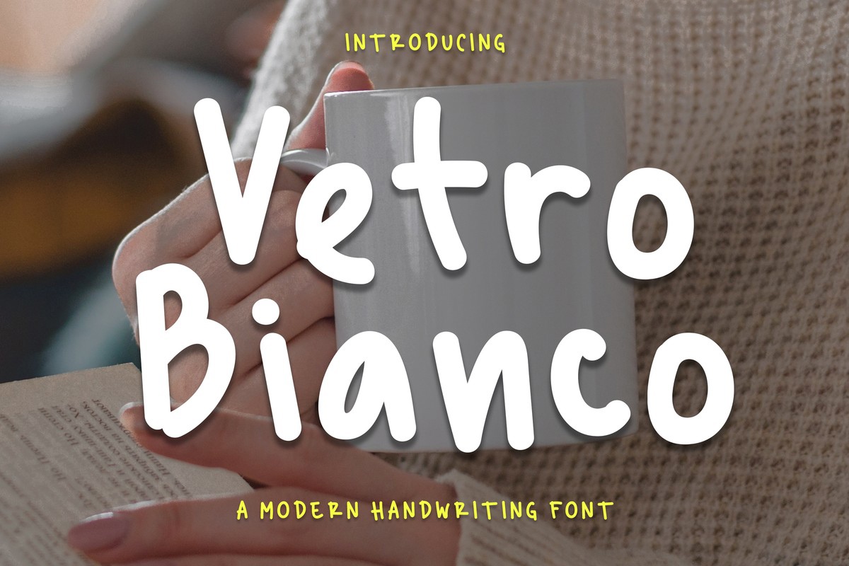 Beispiel einer Vetro Bianco Regular-Schriftart