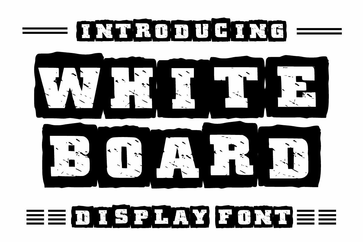 Beispiel einer White Board-Schriftart