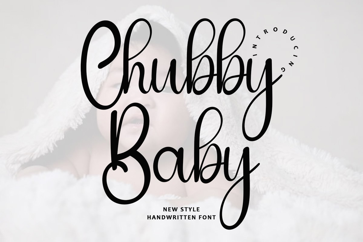 Beispiel einer Chubby Baby-Schriftart