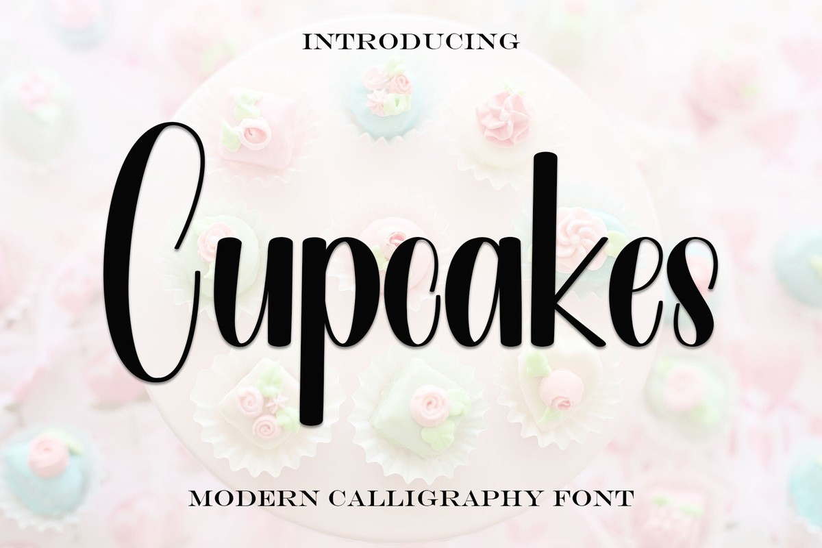 Beispiel einer Cupcakes Regular-Schriftart