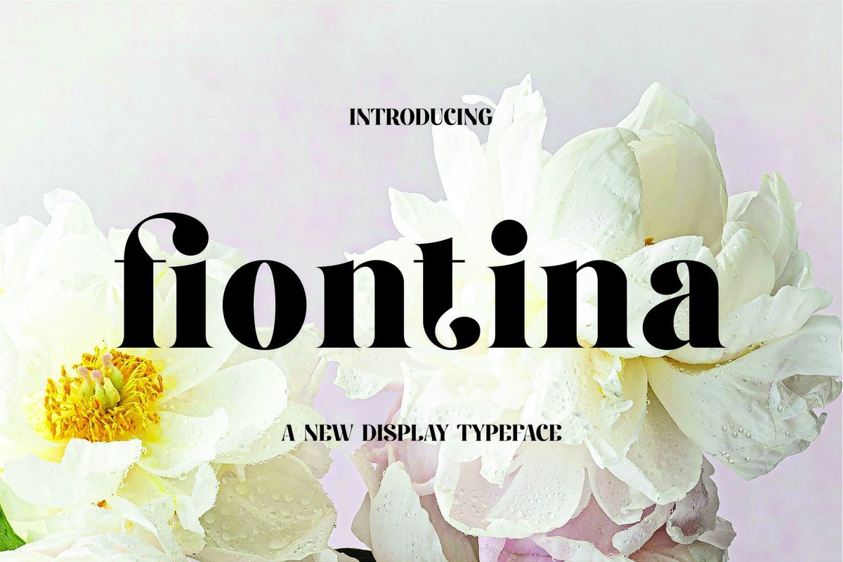 Beispiel einer Fiontina-Schriftart