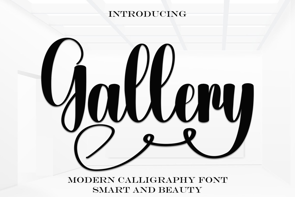 Beispiel einer Gallery-Schriftart