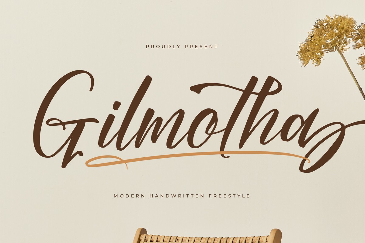 Beispiel einer Gilmotha-Schriftart