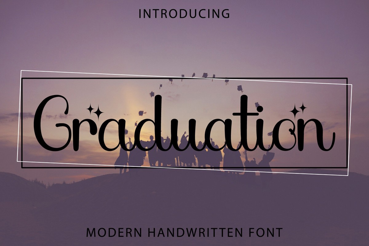 Beispiel einer Graduation-Schriftart