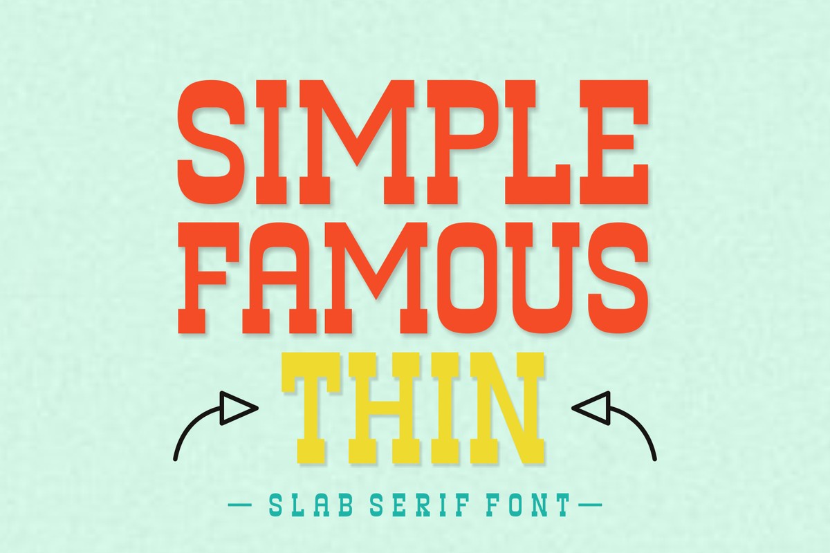 Beispiel einer Simple Famous Thin Thin Italic-Schriftart