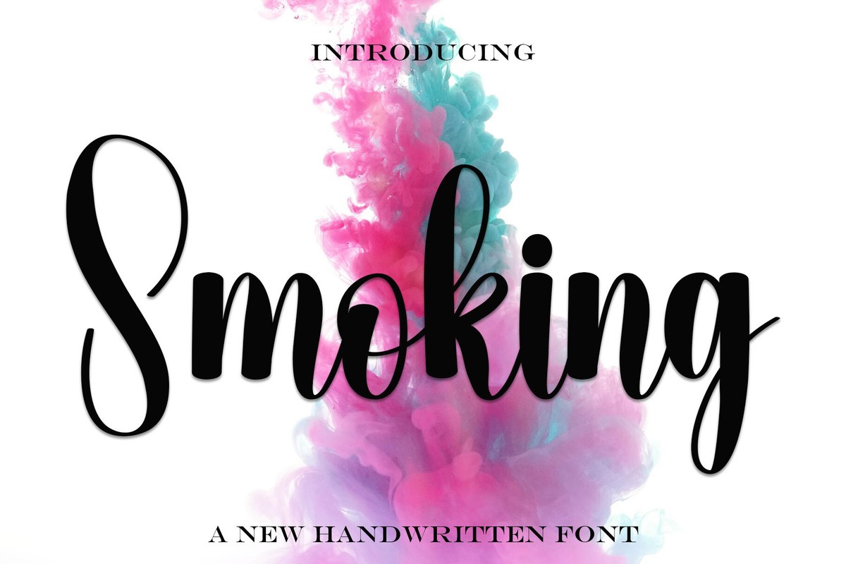 Beispiel einer Smoking-Schriftart