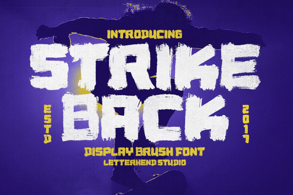 Beispiel einer Strike Back Regular-Schriftart