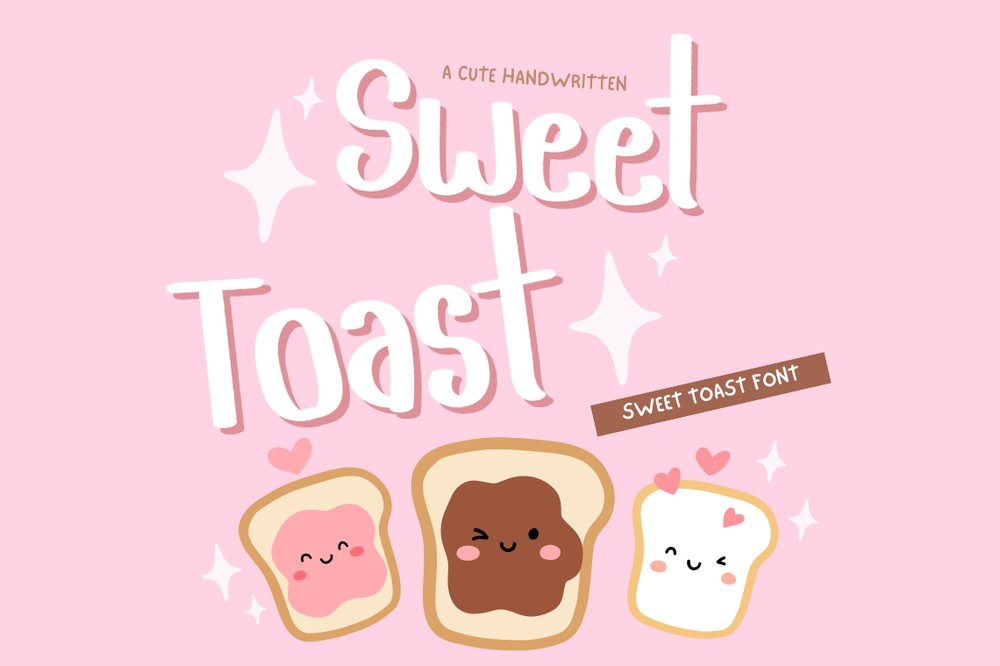 Beispiel einer Sweet Toast Regular-Schriftart