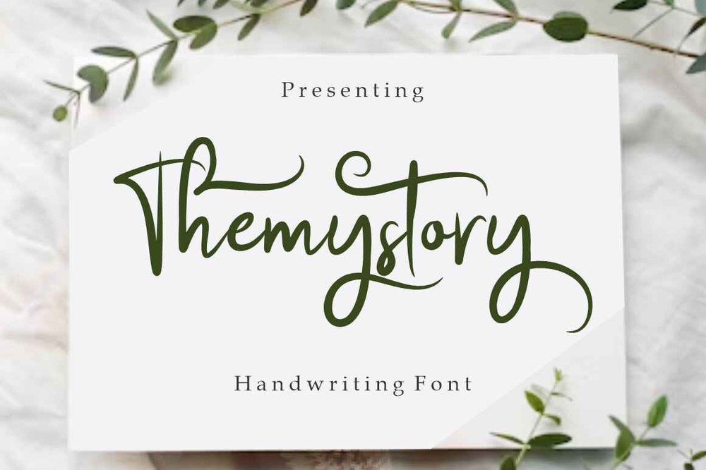 Beispiel einer Themystory-Schriftart