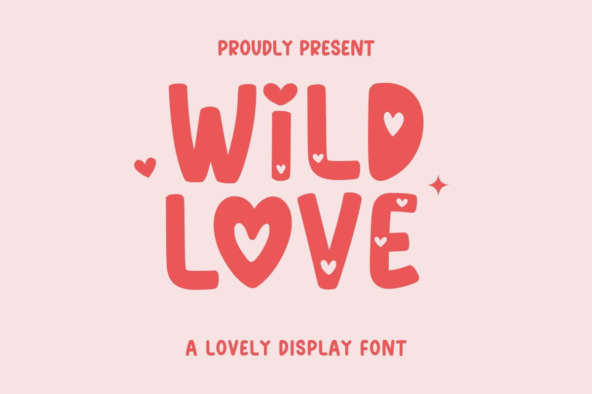 Beispiel einer Wild Love Regular-Schriftart