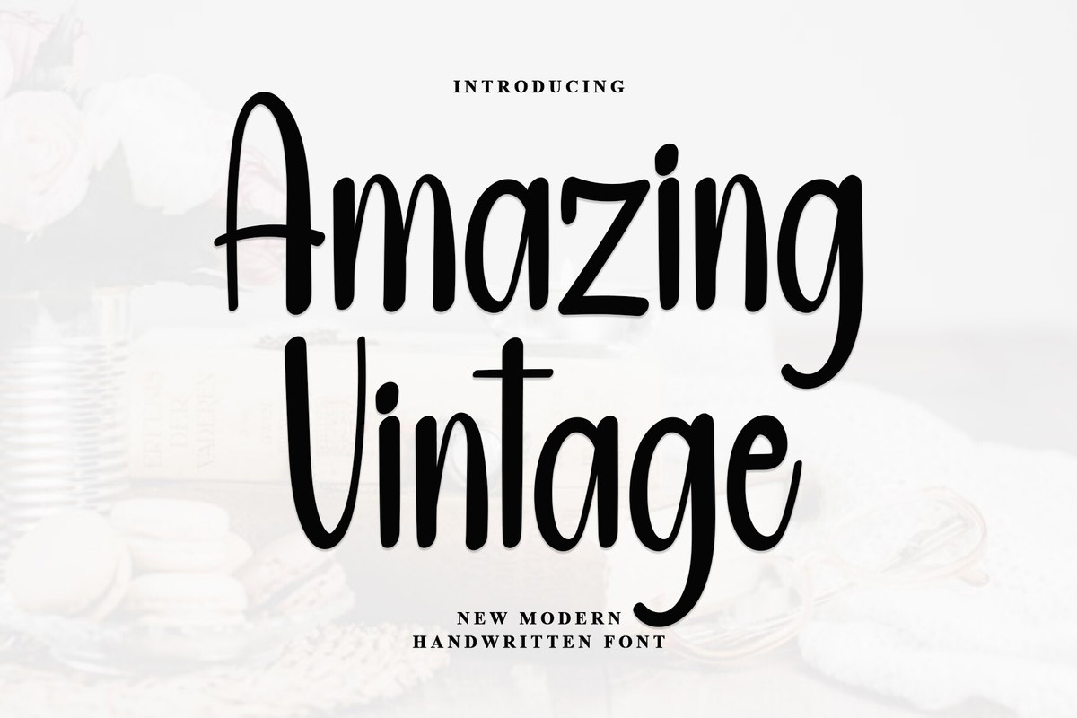 Beispiel einer Amazing Vintage Regular-Schriftart