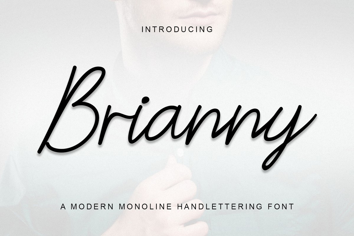 Beispiel einer Brianny-Schriftart
