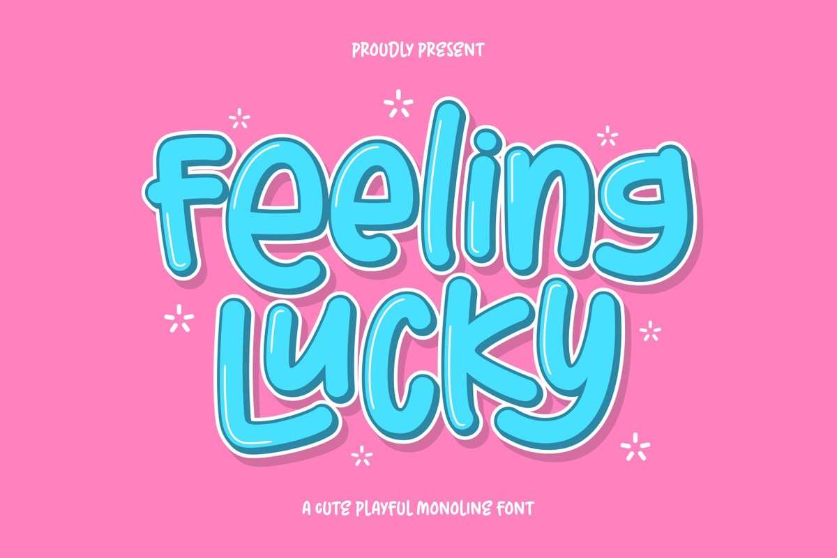 Beispiel einer Feeling Lucky-Schriftart