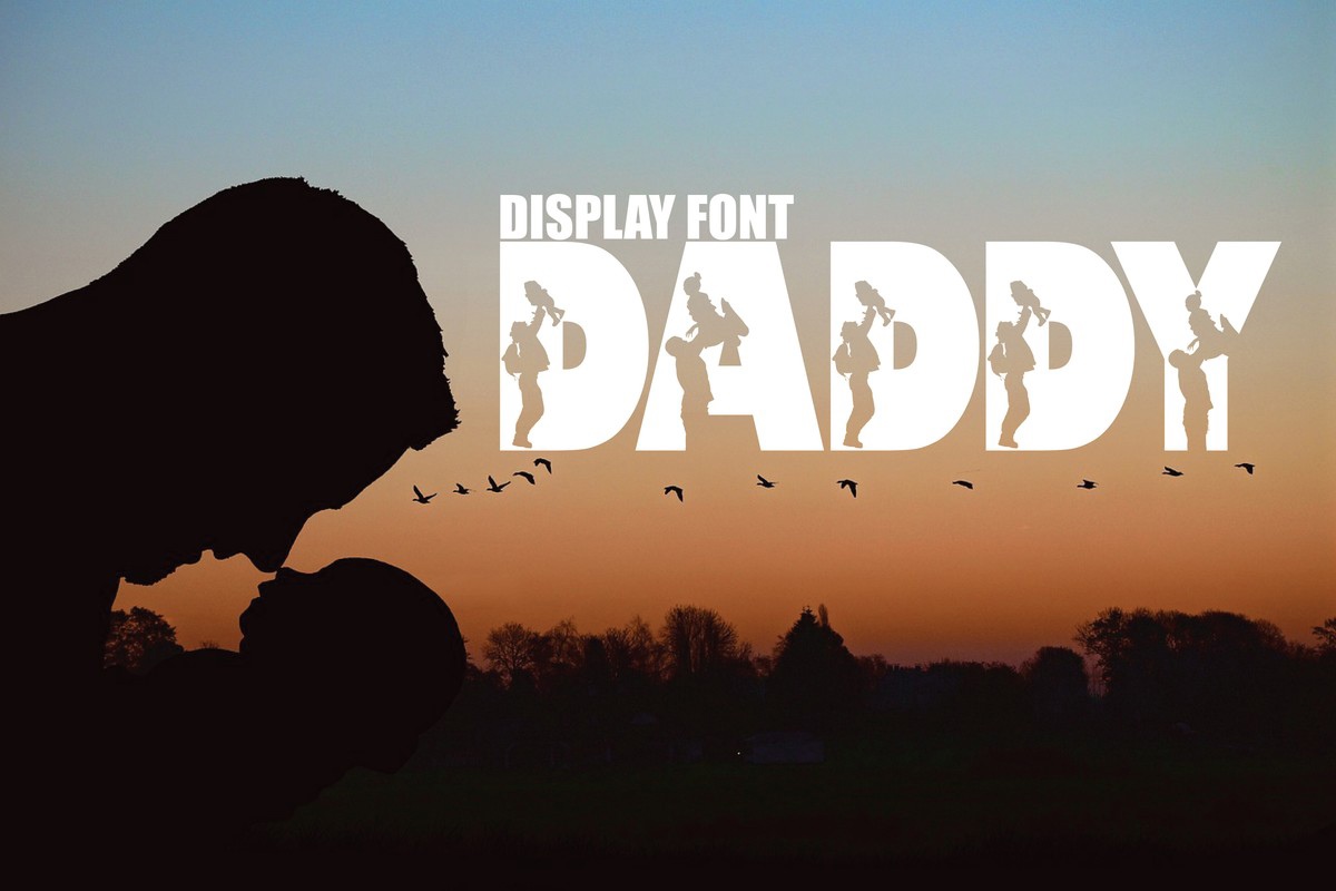 Beispiel einer Daddy-Schriftart