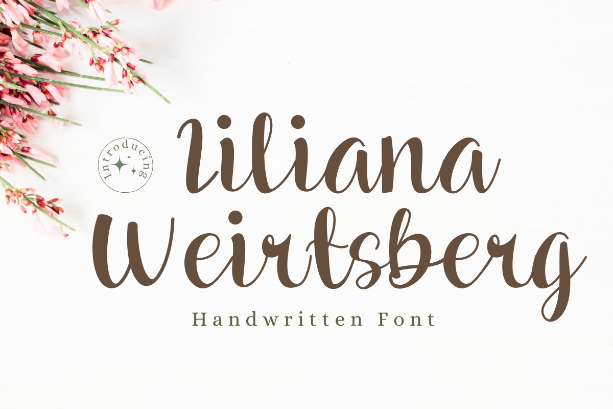 Beispiel einer Liliana Weirtsberg-Schriftart