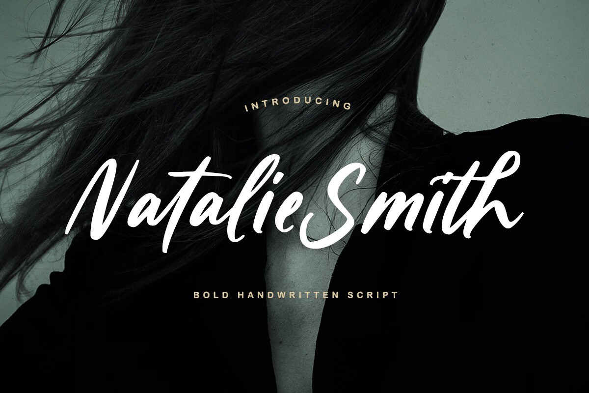 Beispiel einer Natalie Smith Regular-Schriftart