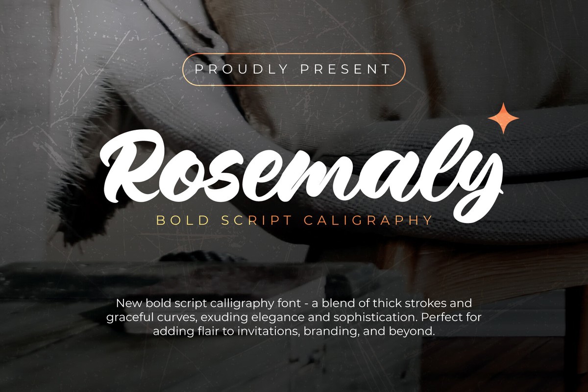 Beispiel einer Rosemaly-Schriftart