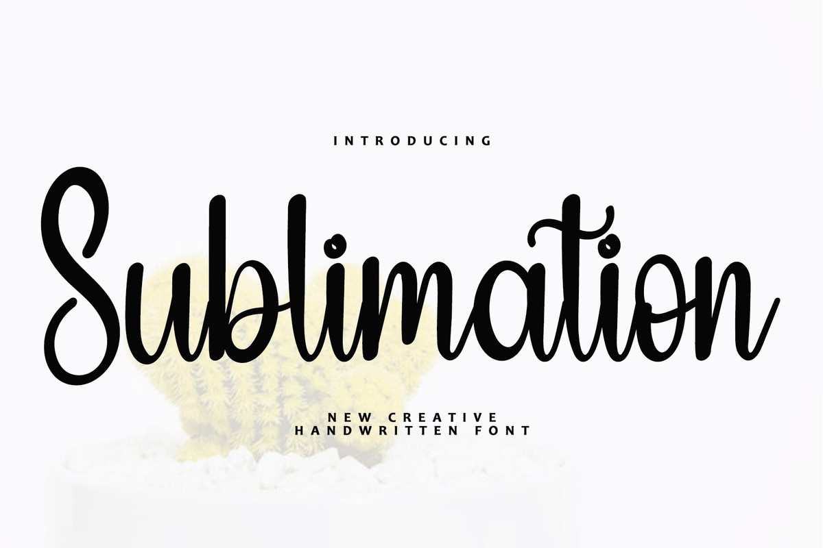 Beispiel einer Sublimаtion-Schriftart