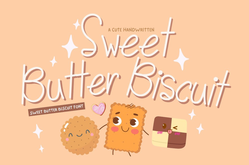 Beispiel einer Sweet Butter Biscuit-Schriftart