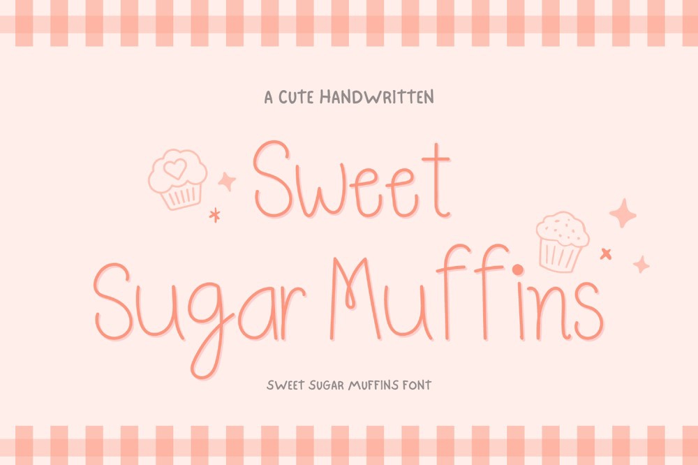 Beispiel einer Sweet Sugar Muffins-Schriftart