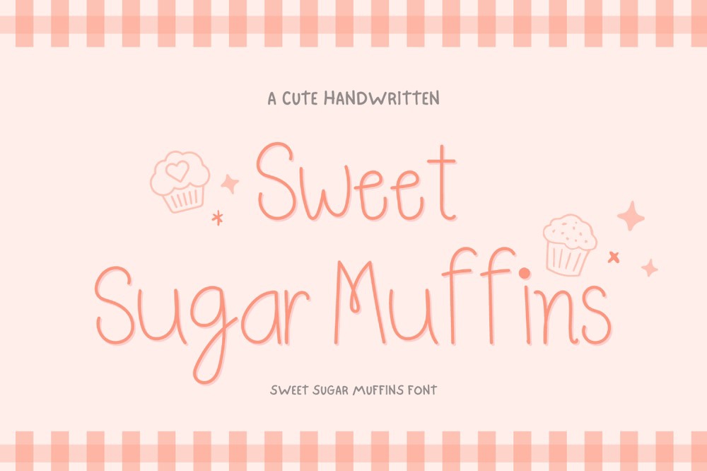 Beispiel einer Sweet Sugar Muffins Regular-Schriftart