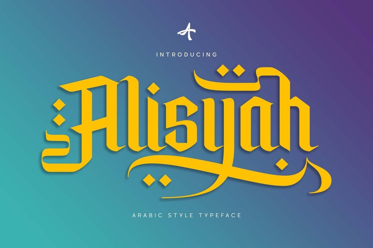 Beispiel einer Alisyah Regular-Schriftart