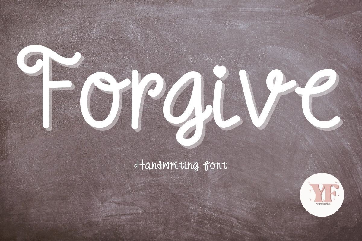 Beispiel einer Forgive-Schriftart