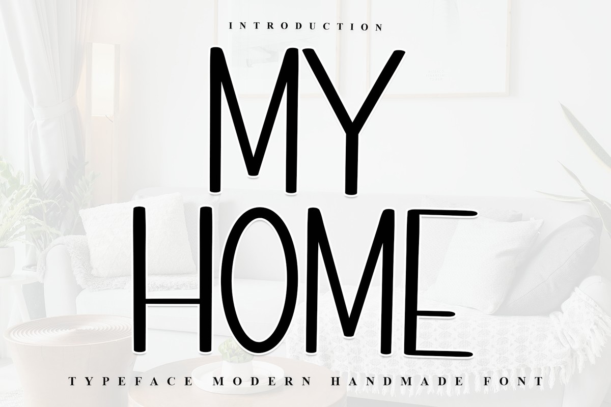 Beispiel einer My Home Regular-Schriftart