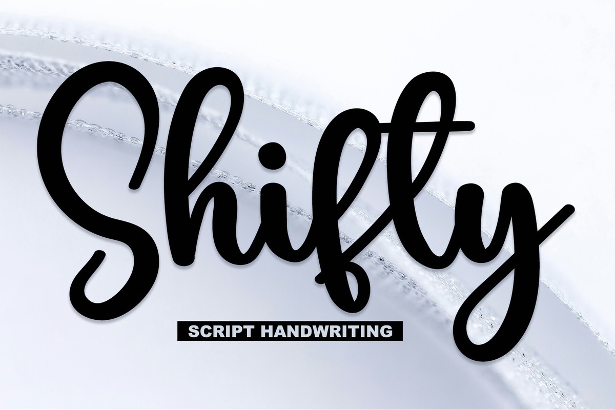 Beispiel einer Shifty-Schriftart