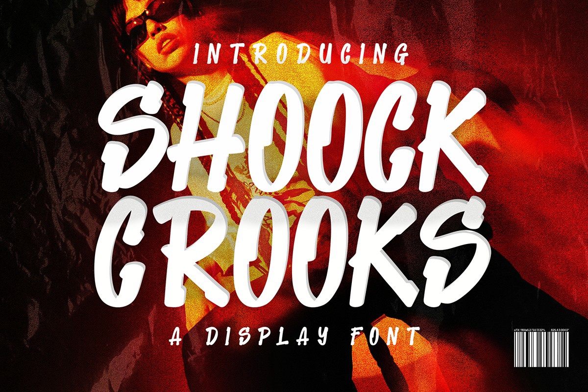 Beispiel einer Shoock Crooks-Schriftart