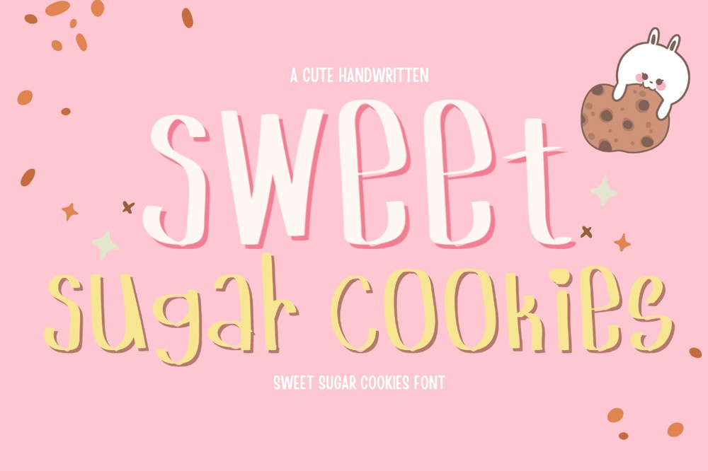 Beispiel einer Sweet Sugar Cookies Regular-Schriftart