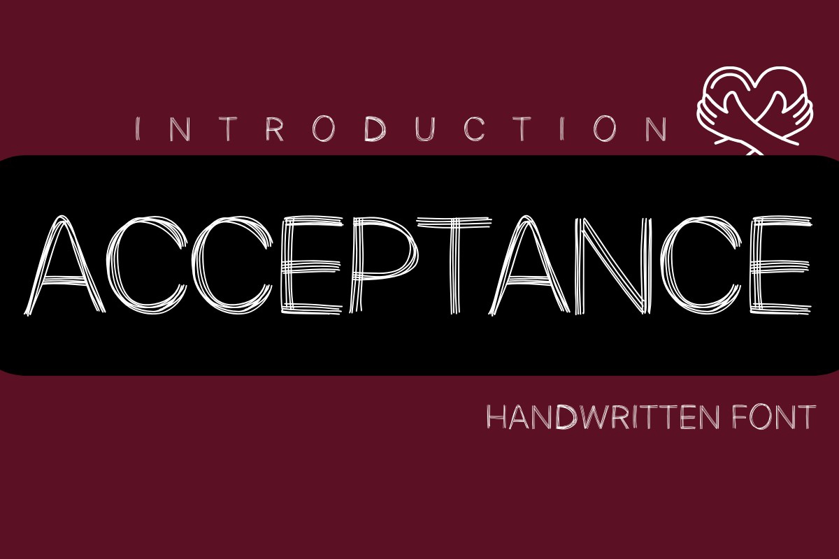 Beispiel einer Acceptance-Schriftart