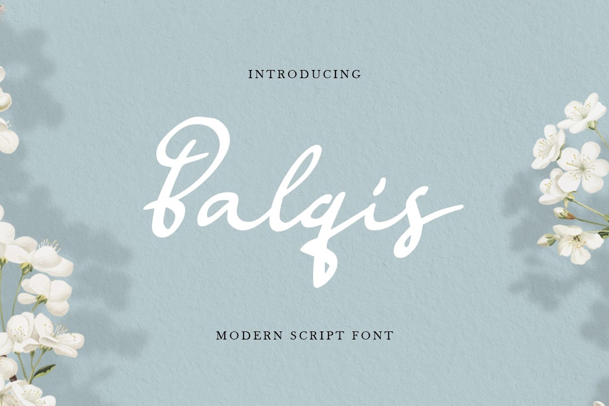 Beispiel einer Balqis-Schriftart