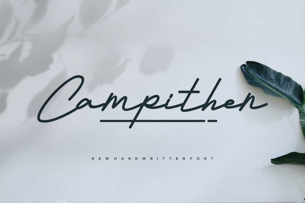 Beispiel einer Campithen Regular-Schriftart