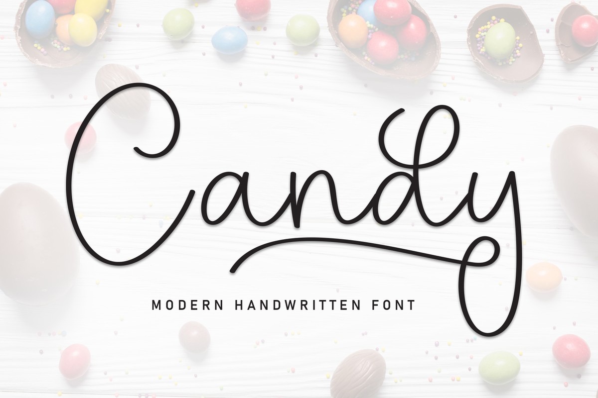 Beispiel einer Cаndy Regular-Schriftart