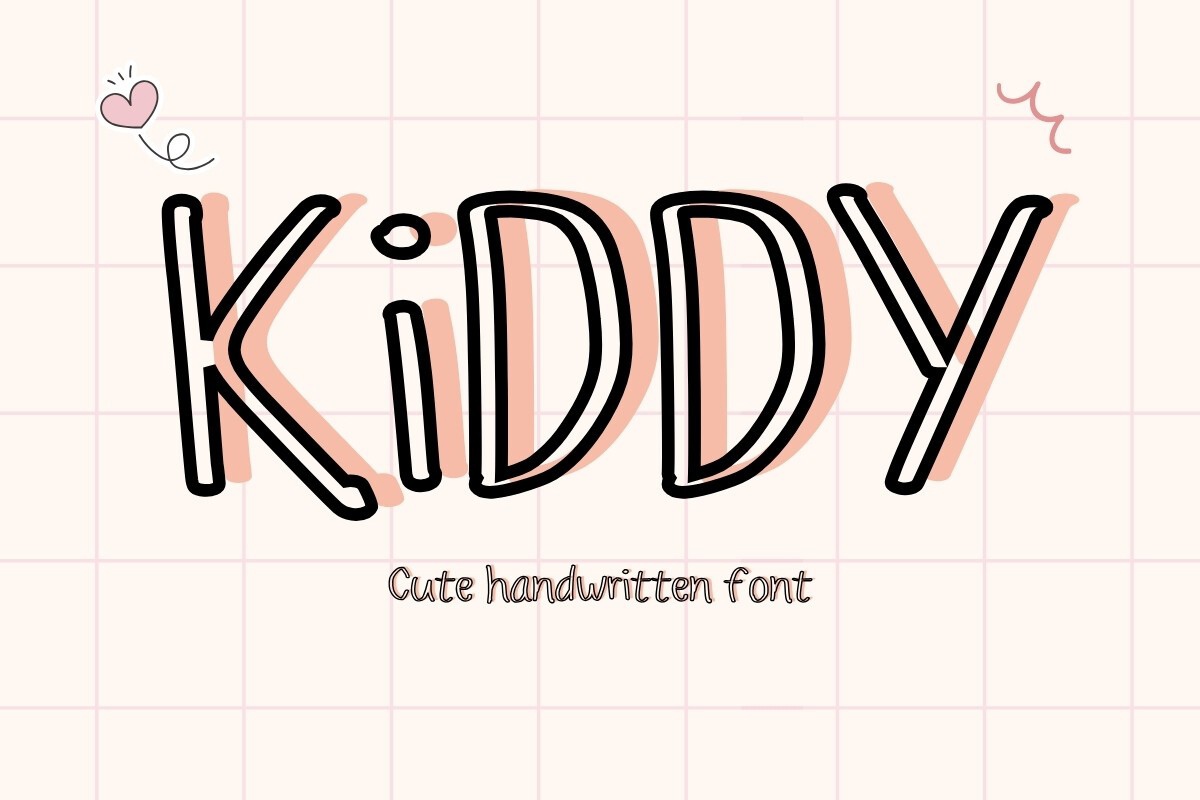 Beispiel einer Kiddy-Schriftart