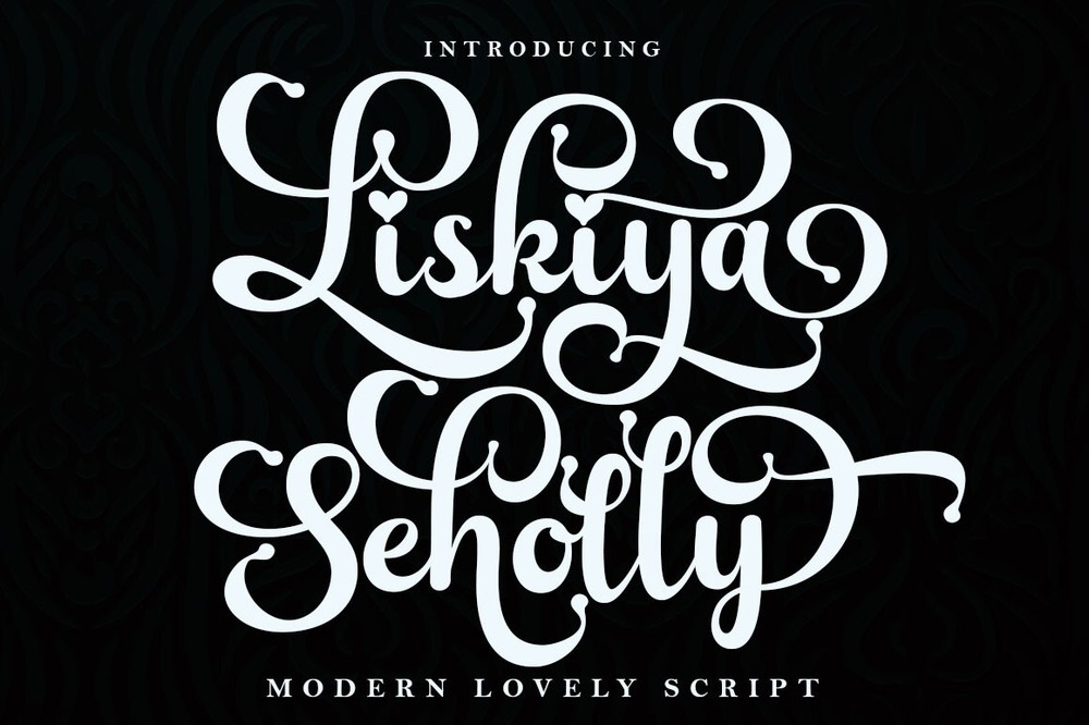 Beispiel einer Liskiya Seholly Regular-Schriftart