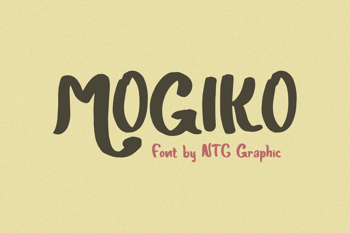 Beispiel einer Mogiko-Schriftart