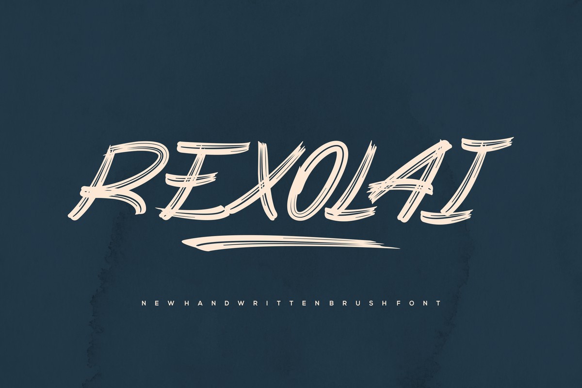 Beispiel einer Rexolai Regular-Schriftart