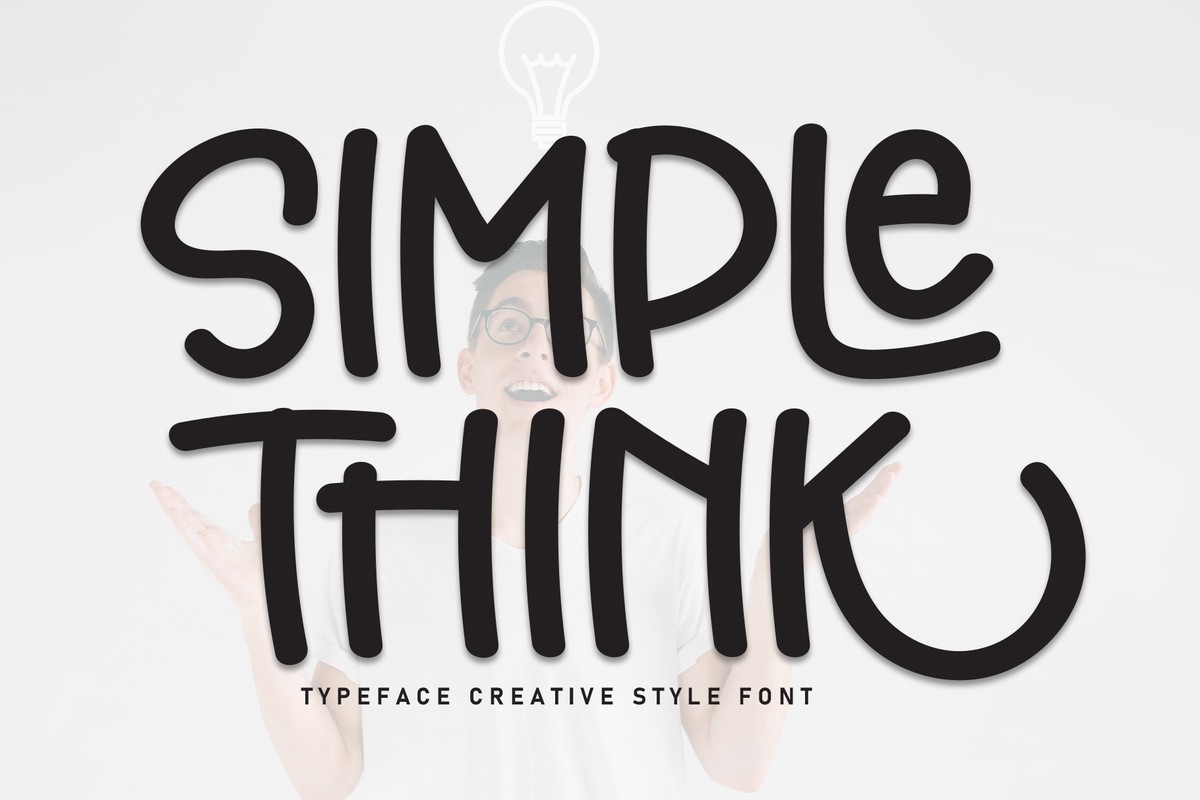 Beispiel einer Simple Think Regular-Schriftart