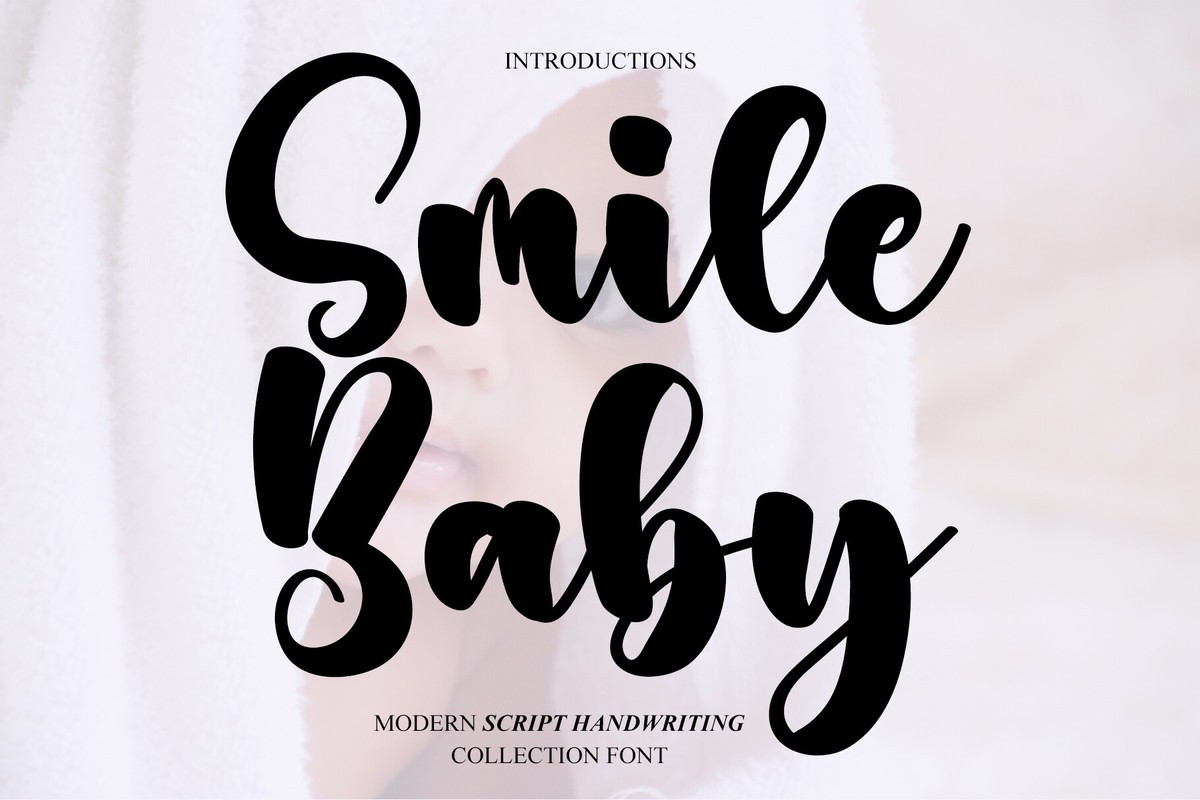 Beispiel einer Smile Baby-Schriftart