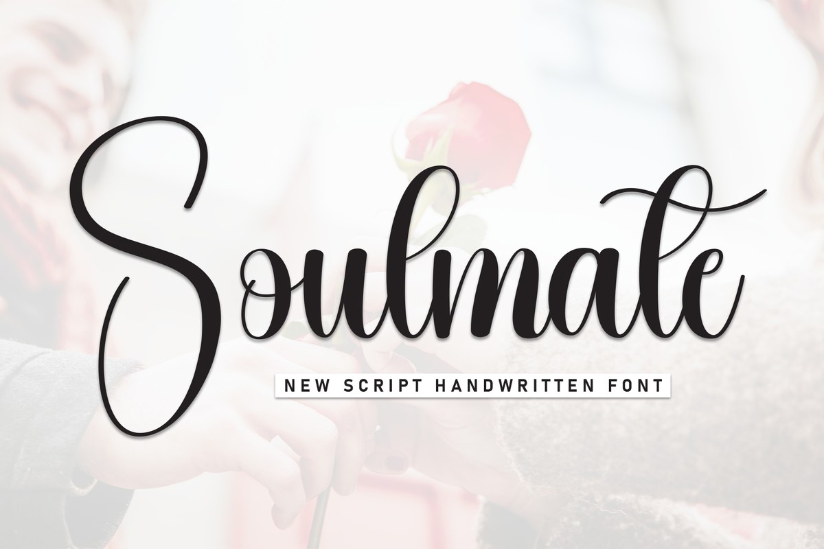 Beispiel einer Soulmate Regular-Schriftart