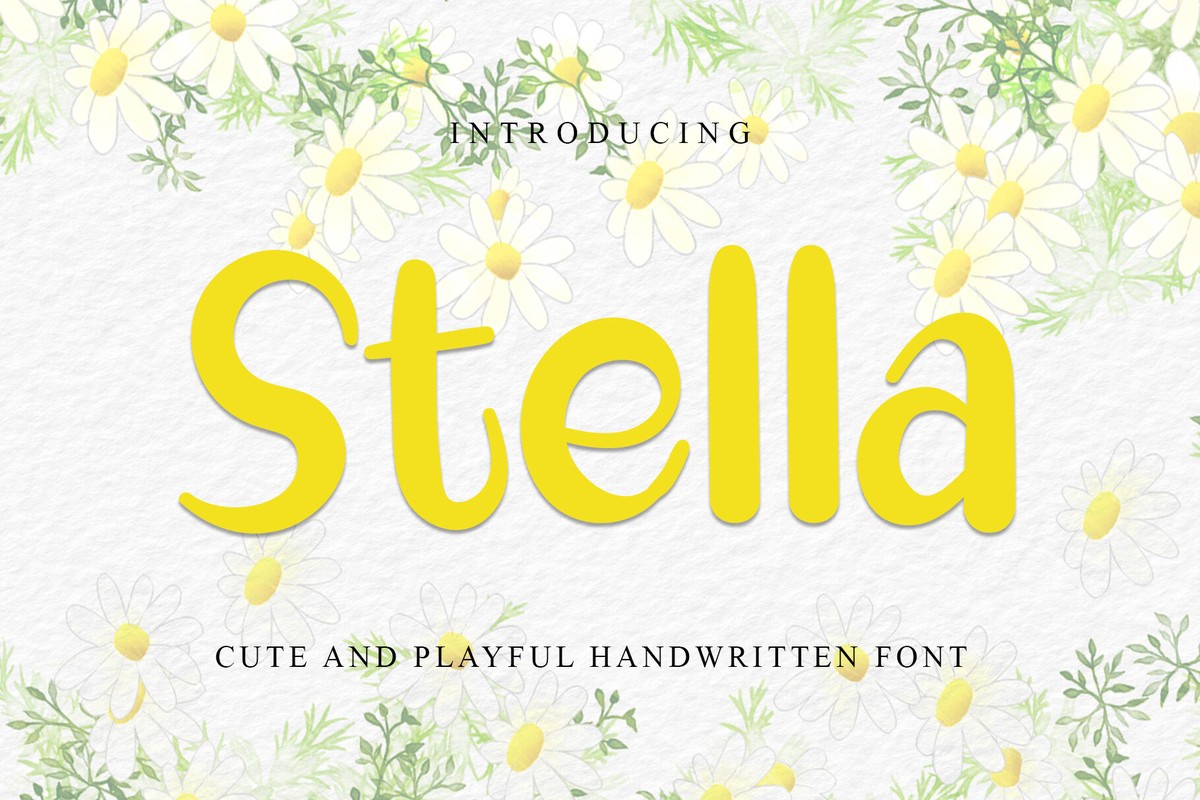 Beispiel einer Stella-Schriftart