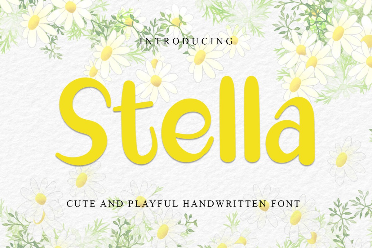 Beispiel einer Stella Regular-Schriftart