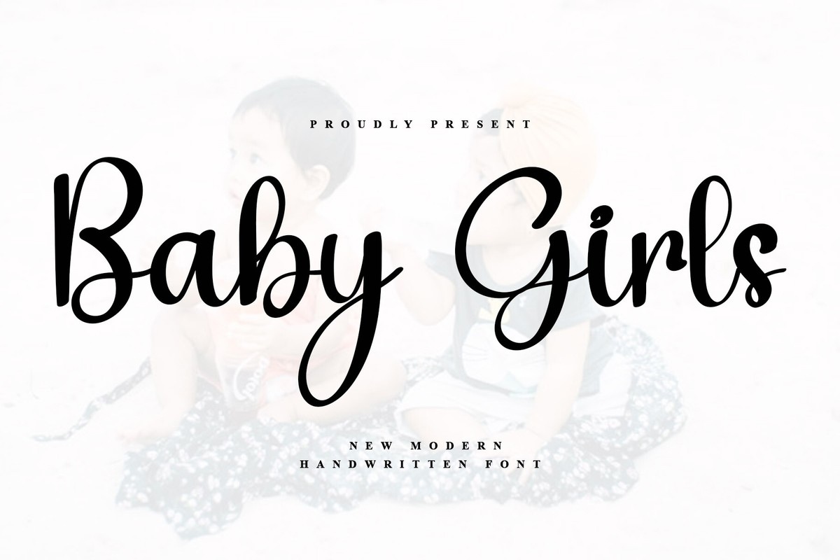 Beispiel einer Baby Girls Regular-Schriftart